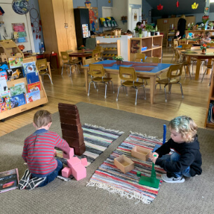 Children playing at Montessori Preschool Abbotsford